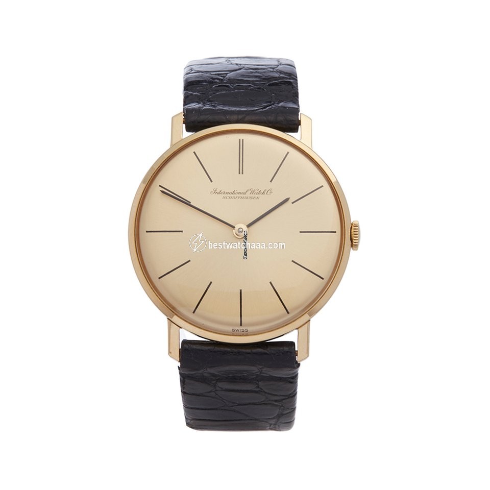 IWC Mens watch Unisex Manual winding Yellow gold R2500