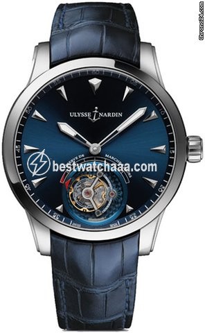 Ulysse Nardin Classic Ulysse Anchor Tourbillon Mens watch Unisex Manual winding White gold 1780-133-93