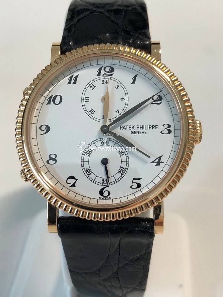 Patek Philippe Travel Time Mens watch Unisex Manual winding Rose gold 5034R