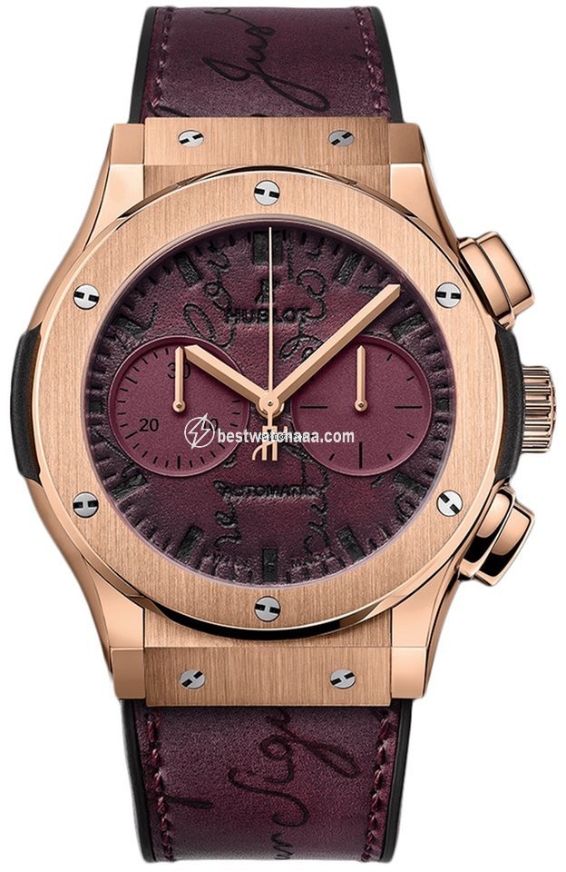 Hublot Classic Fusion Chronograph Mens watch Unisex Automatic Rose gold 521.ox.050v.vr.ber18 BERLUTI SCRITTO BORDEAUX