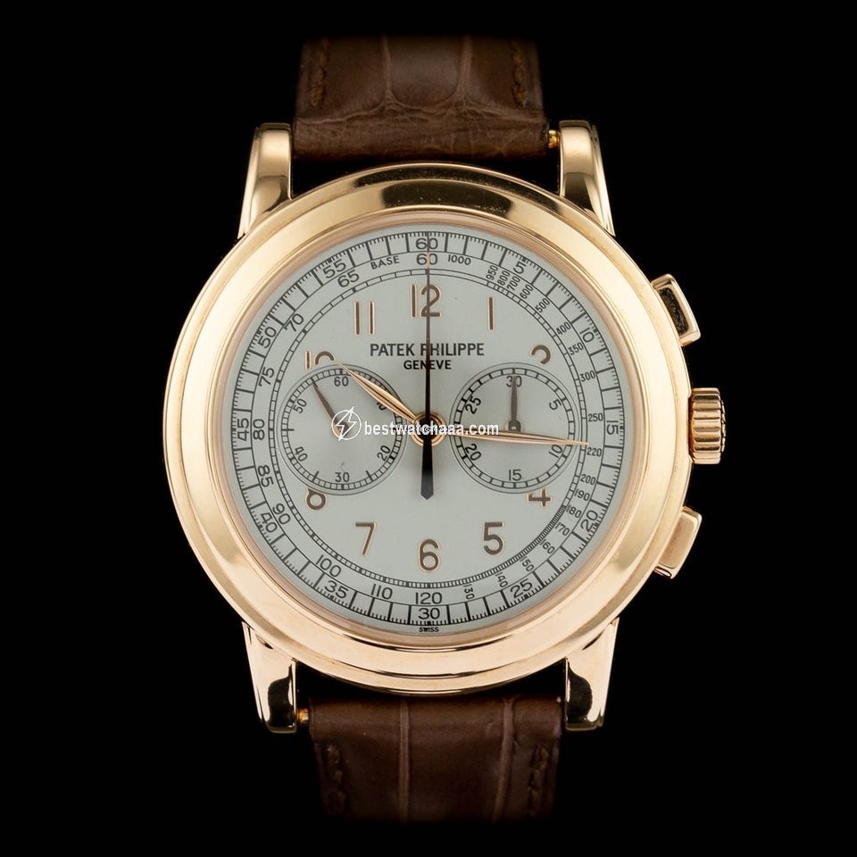 Patek Philippe Chronograph Mens watch Unisex Manual winding Rose gold 5070R-001